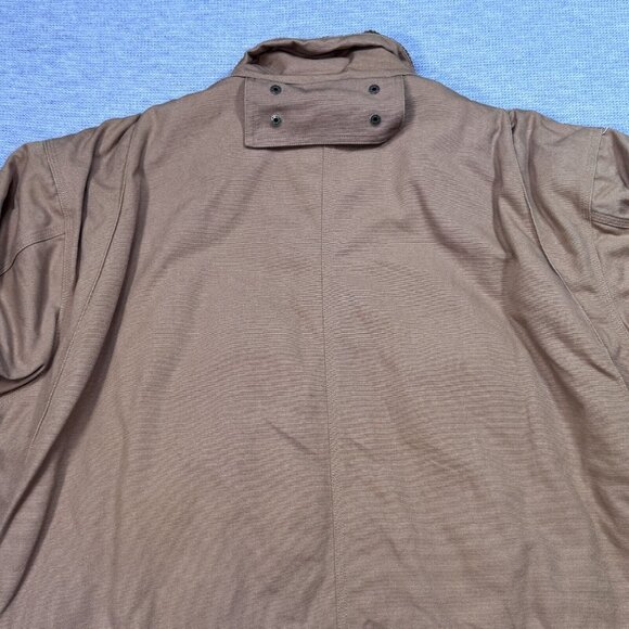 Old Mill Mens Brown Insulated Coat Canvas Jacket Snap Zip Fleece Lined Size XL - Picture 6 of 14